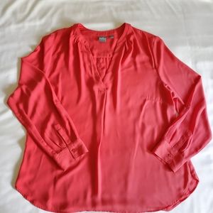 Express Tunic Blouse Bright Pink Sz XXL